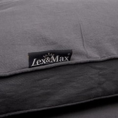 Luxusný pelech pre psa Lex & Max Professional 90 x 65 cm | antracit č.2