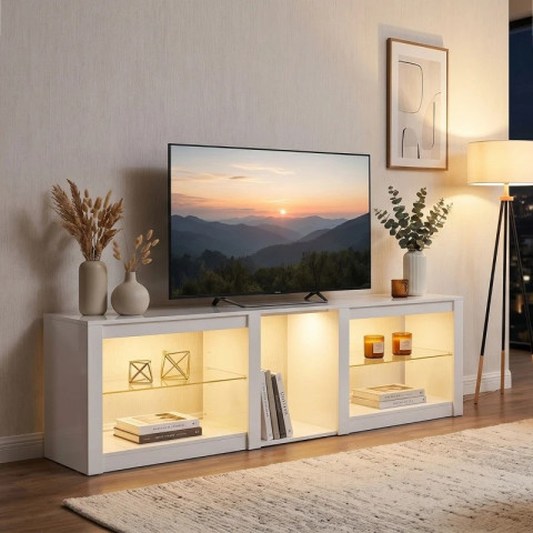 TV stolek pro televizory do 75 palců | bílý č.4