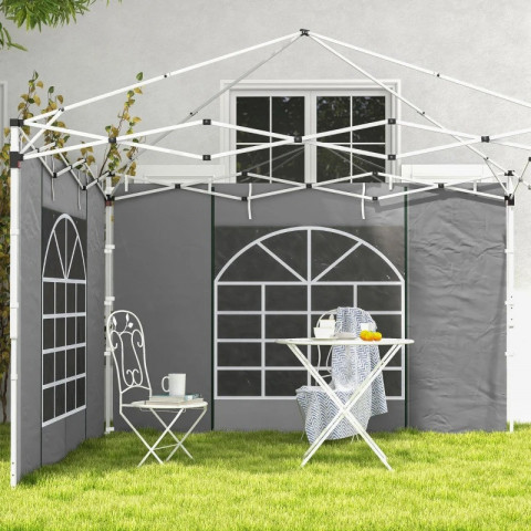 Sada 2 bočních panelů pro altán 3x3/3x6 m | šedé č.3