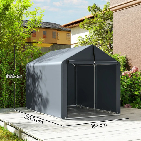 Garážový stan 2,2 x 1,6 m | tmavě šedý č.3