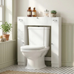 Závěsná skříňka nad WC | bílá č.3