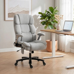 Kancelářská ergonomická manažerská židle | světle šedá č.1