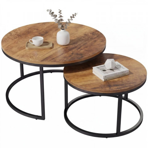 Sada 2 konferenčních stolků | hnědé č.6