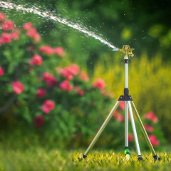 Impulzní zavlažovač trávníku s teleskopickým stojanem 30-360°