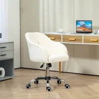 Ergonomická kancelářská otočná židle | krémově bílá č.1