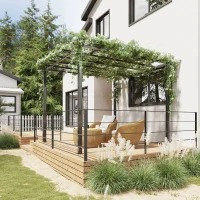 Stabilní oblouk pro růže 2,97 x 2,95 x 2,3 m | černý