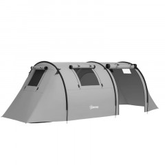 Kempinkový stan pro 3-4 osoby 470 x 220 x 150 cm | šedý č.2