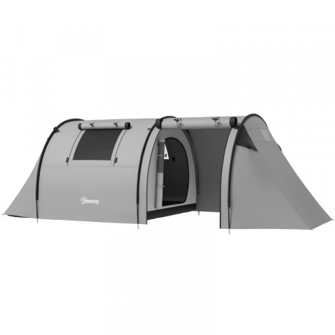 Kempinkový stan pro 3-4 osoby 470 x 220 x 150 cm | šedý č.4