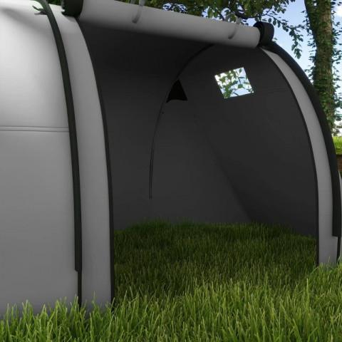 Kempinkový stan pro 3-4 osoby 470 x 220 x 150 cm | šedý č.5