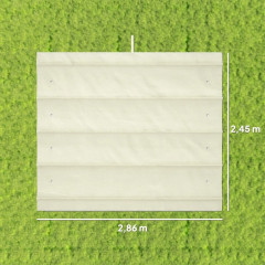 Náhradní střecha pro pergolu 3 x 2,5 m | krémově bílá č.3