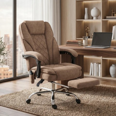 Ergonomická kancelářská židle s funkcí polohování | hnědá č.1