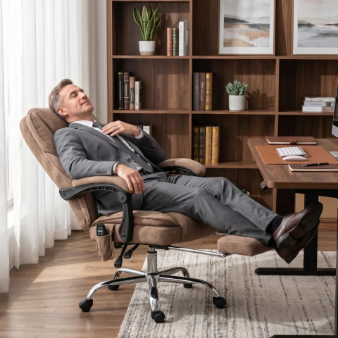 Ergonomická kancelářská židle s funkcí polohování | hnědá č.4