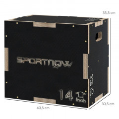 Skákací dřevěný plyobox 3 v 1 | černý č.3