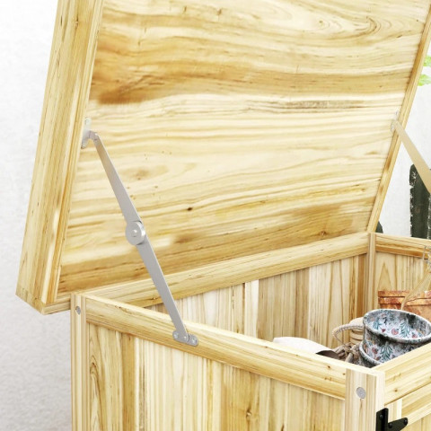 Venkovní zahradní skříňka na nářadí | přírodní dřevo č.4