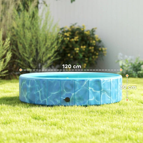 Bazén pro psy, průměr 120 cm | modrý č.4