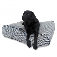 Luxusný poťah na pelech pre psa Lex & Max Amalia 120 x 80 cm | béžovo-čierny č.1
