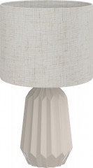 Stolní lampa s plátěným stínidlem | béžová č.1