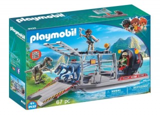 Playmobil 9433 Čln s klietkou na dinosaury č.1