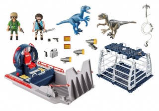 Playmobil 9433 Čln s klietkou na dinosaury č.3