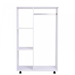 Šatník s policami | biely č.1