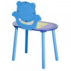 Detský toaletný stolík so zrkadlom | modrý č.2