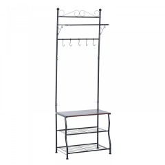 Botník s vešiakom | čierny č.1