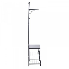 Botník s vešiakom | čierny č.3