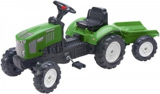 Šliapací traktor s vlekom Falk Farm Power | zelený