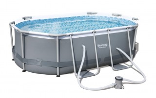 Bazén Bestway Power Steel Oval 3 x 2 x 0,84 m s kartušovou filtráciou č.1
