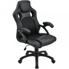 Kancelárska stolička Racing dizajn | čierna č.1