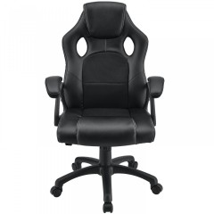 Kancelárska stolička Racing dizajn | čierna č.3
