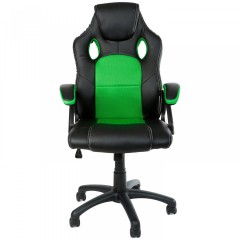 Kancelárska stolička Racing dizajn | zeleno-čierna č.1
