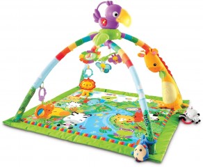 Fisher Price Rainforest Svetelná a hudobná hracia deka | novink č.1