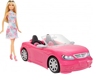 Mattel Barbie Auto + bábika č.1