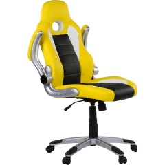 Kancelárska stolička GT Series One | žlto-čierno-biela č.2