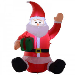 Nafukovací sediaci Santa Klaus s LED osvetlením 120 cm č.2
