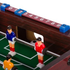 Mini stolný futbal futbalček 51x31x8 cm | tmavo hnedý č.3