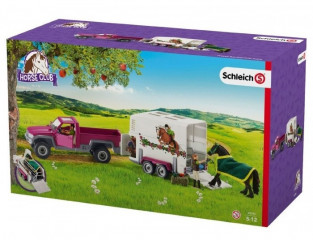 Schleich 42346 Pick-up s prívesom a koňom č.2