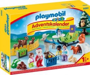 Adventný kalendár Playmobil 9391 Vianoce v lese 1.2.3 č.1