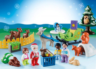 Adventný kalendár Playmobil 9391 Vianoce v lese 1.2.3 č.2