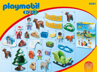 Adventný kalendár Playmobil 9391 Vianoce v lese 1.2.3 č.3
