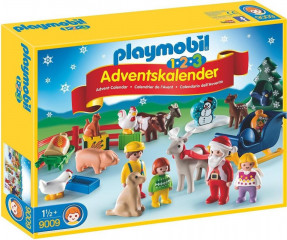 Adventný kalendár Playmobil 9009 Vianoce na statku 1.2.3