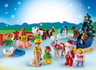 Adventný kalendár Playmobil 9009 Vianoce na statku 1.2.3 č.2