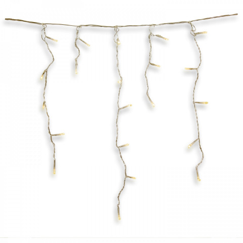 Vianočná LED reťaz dážď 10 m | studená biela 400 LED č.4