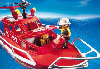 Playmobil 3128 Hasičská loď s vodným delom č.2