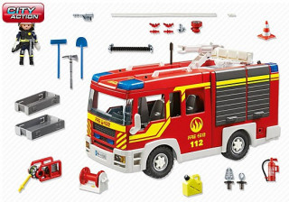 Playmobil 5363 Hasičské auto s vodným delom č.3