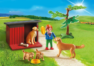 Playmobil 6134 Zlatý retriever sa šteňatami č.2