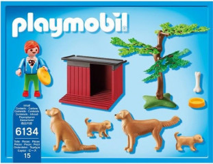Playmobil 6134 Zlatý retriever sa šteňatami č.3