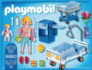 Playmobil 6660 Nemocničná izba s detskou postieľkou č.3