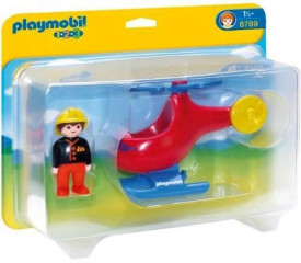 Playmobil 6789 Hasičský vrtuľník (1.2.3) č.1